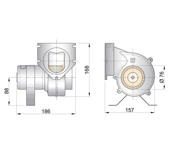 Vetus Ventilador de Extraccion Tipo VENT76A