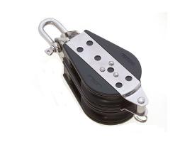 Viadana Polea Doble Universal con Arraigo de Rodamientos