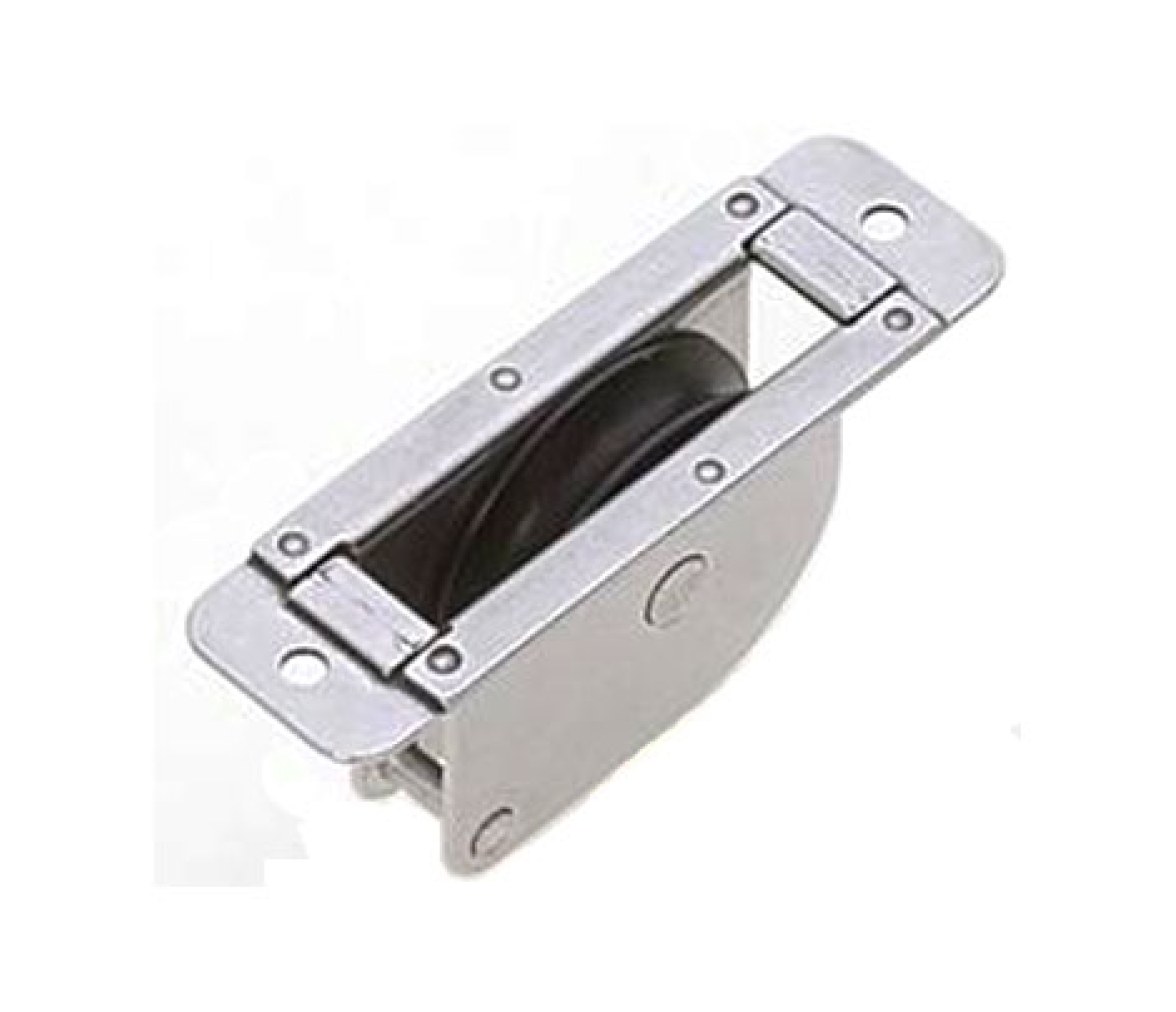 Viadana Polea Simple de Cable Metalico Empotrable con Base