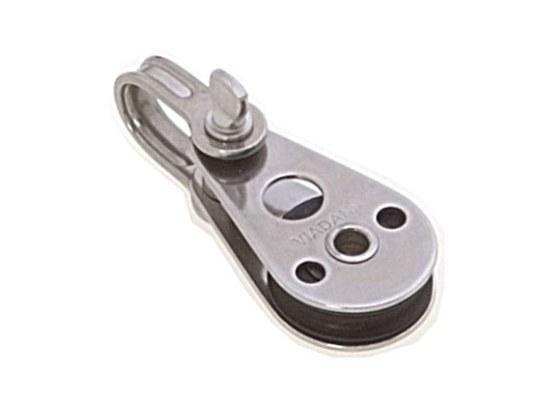 Viadana Polea Simple de Cable Metalico Roldana 25 mm