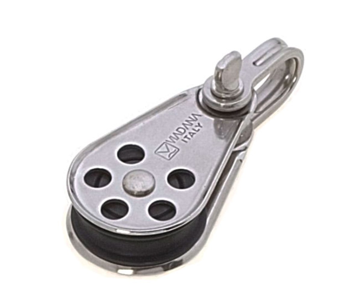 Viadana Polea Simple de Cable Metalico Roldana 34 mm