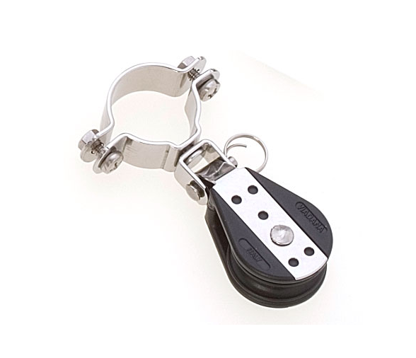 Viadana Polea Simple Giratoria para Candelero de Rodamientos 750 Kg