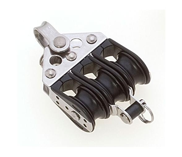 Viadana Polea Triple con Arraigo de Rodamientos