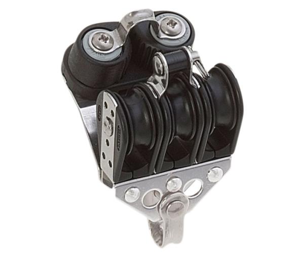 Viadana Polea Triple con Mordaza de Rodamientos y Arraigo