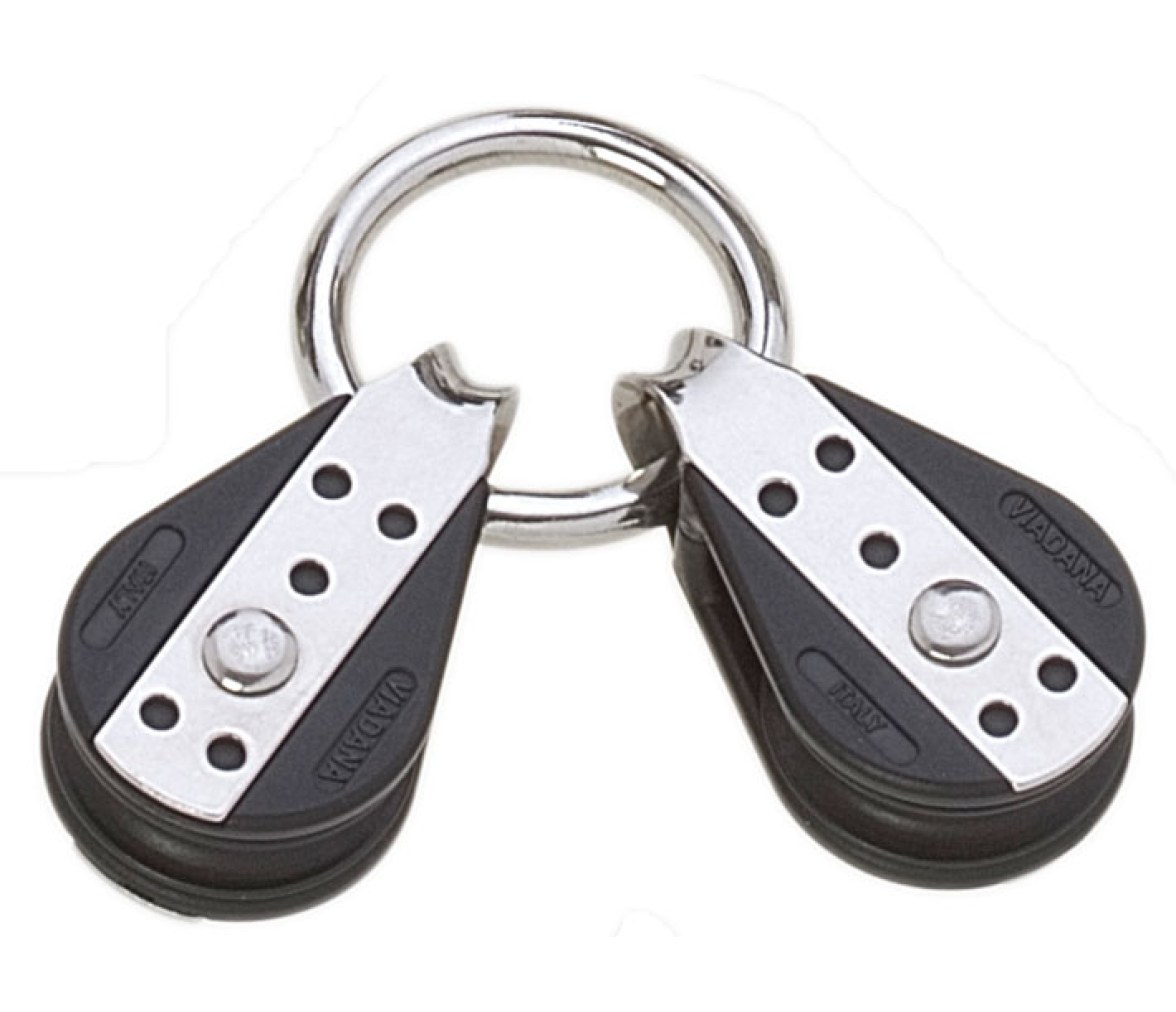Viadana Poleas Simples Enlazadas por Anilla de 30 x 5 mm