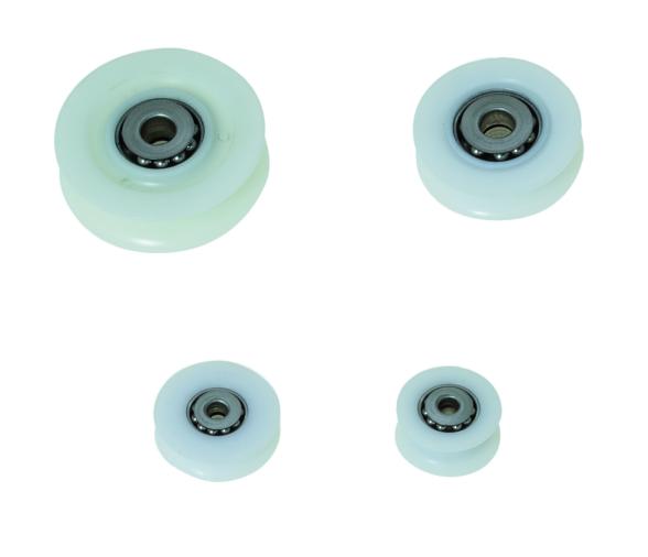 Viadana Roldanas Blancas con Rodamientos de Acero Inox