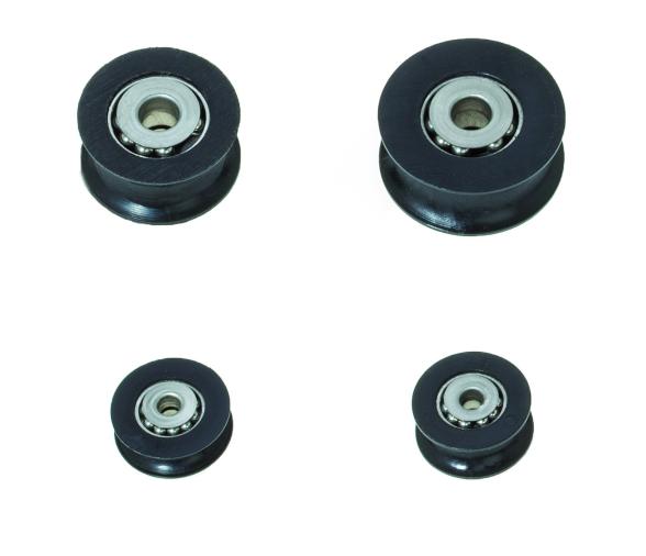 Viadana Roldanas Negras con Rodamientos de Acero Inox