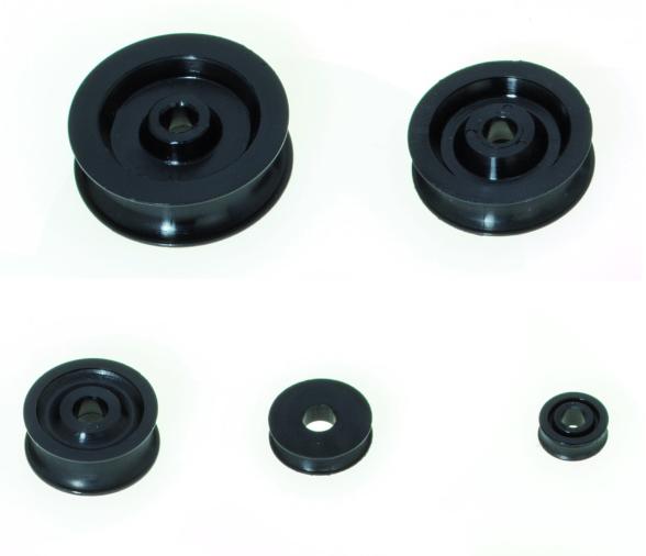 Viadana Roldanas sin Rodamientos Negra