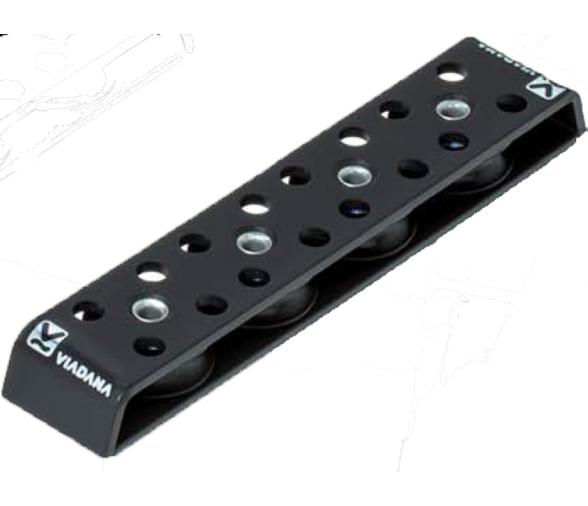 Viadana Caja de Poleas de Reenvio Cuadruple 10mm