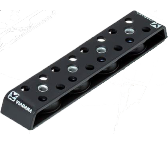 Viadana Caja de Poleas de Reenvio Cuadruple 10mm