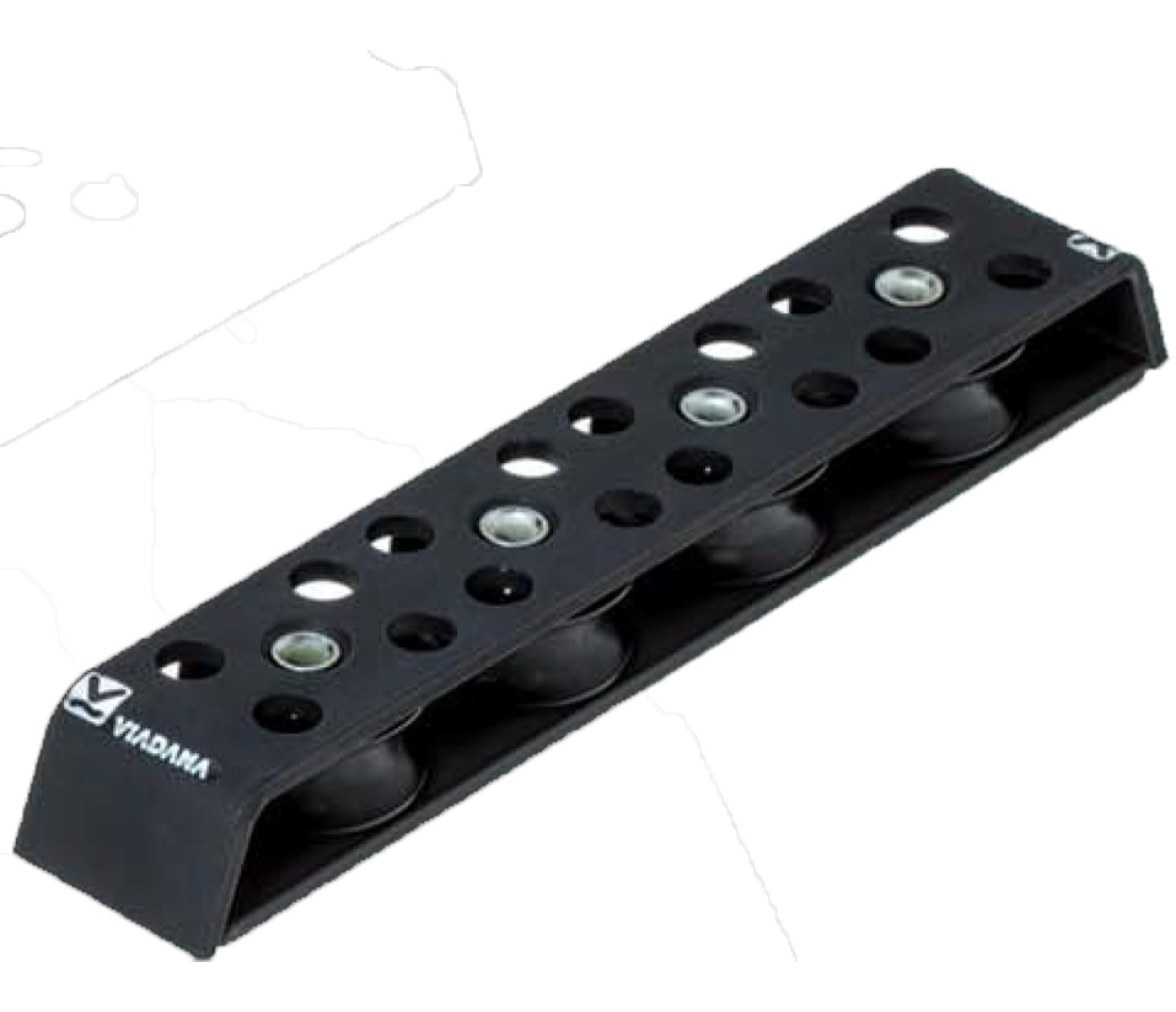 Viadana Caja de Poleas de Reenvio Cuadruple 14mm