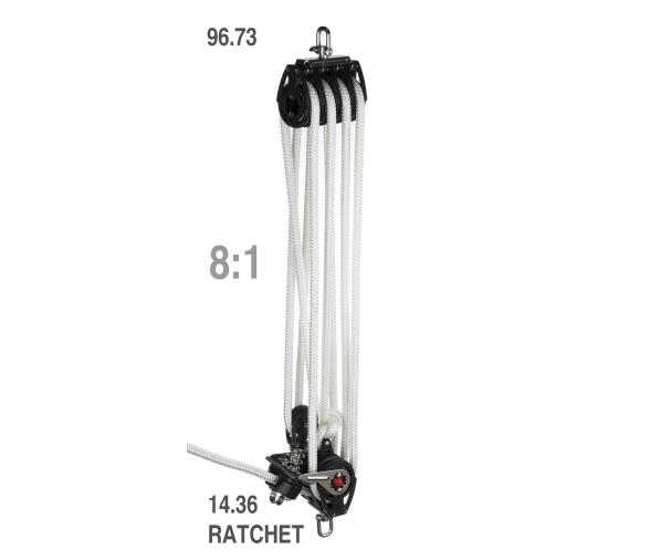 Viadana Polea Cuádruple de Rodamiento