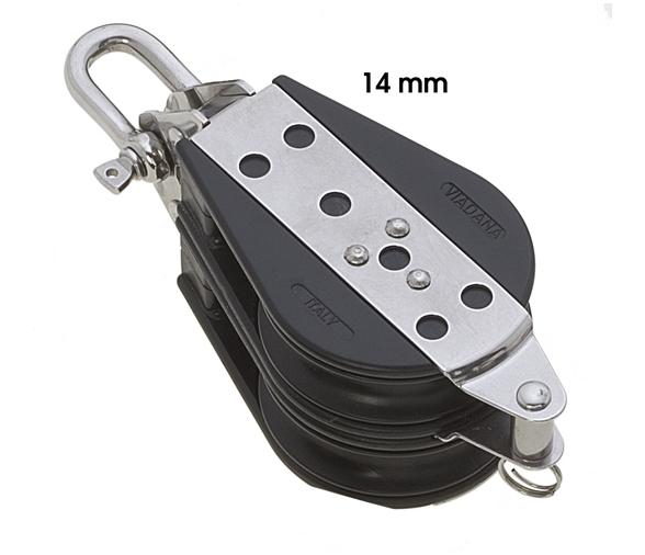 Viadana Polea Doble con Arraigo de Rodamientos