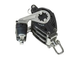 Viadana Polea Triple con Grillete Mordaza y Arraigo de Rodamientos 12 mm