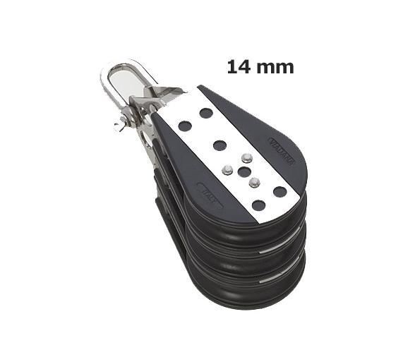 Viadana Polea Triple de Rodamientos