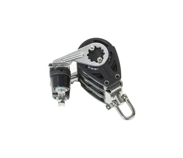 Viadana Polea Triple Mordaza y Arraigo de Rodamientos 12 mm