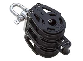 Viadana Polea Triple Universal Composite de Rodamientos con Arraigo 10mm