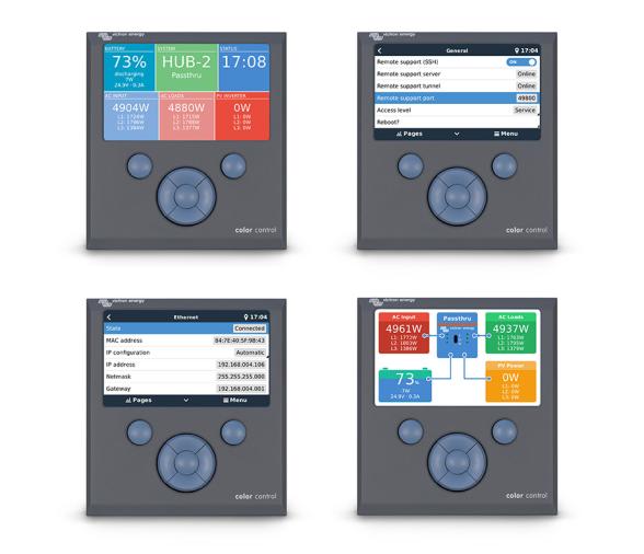 Victron Energy Panel de Supervision Color Control GX