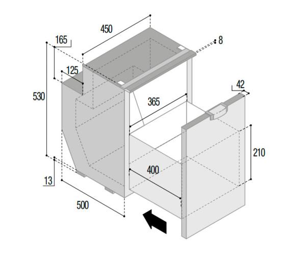 Vitrifigo Frigorífico-Congelador C62DWi CHR HP Negro