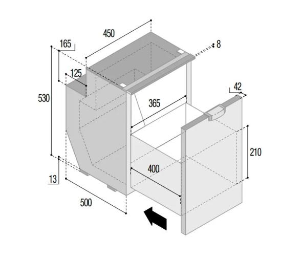 Vitrifigo Frigorífico Congelador C62DWi CHR NE
