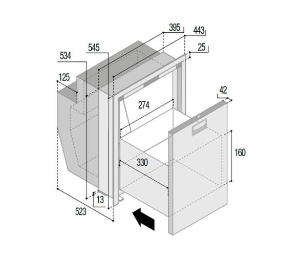 Vitrifigo Frigorífico de Acero Inoxidable DW51i OCX2