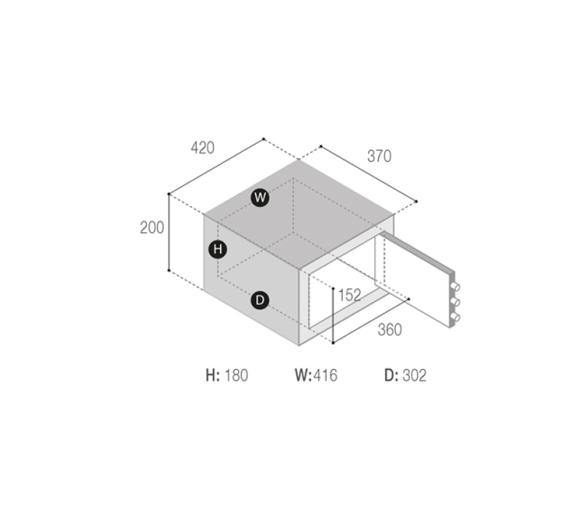 Vitrifrigo Caja Fuerte VSAFE 2042
