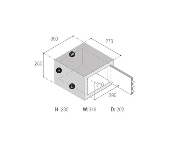 Vitrifrigo Caja Fuerte VSAFE 2535