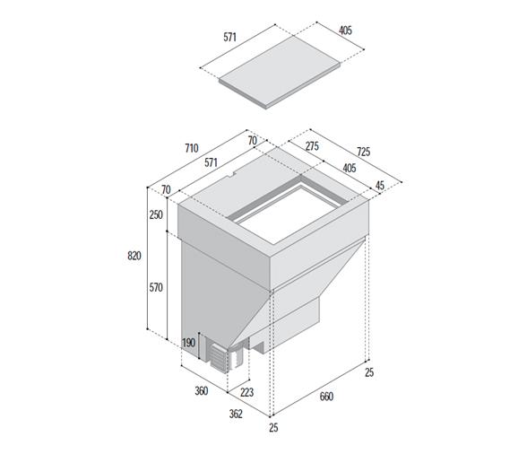 Vitrifrigo Frigorífico baúl TL180RF