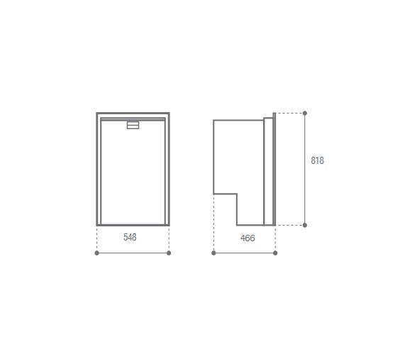 Vitrifrigo Frigorifico C85iX Acero Inoxidable