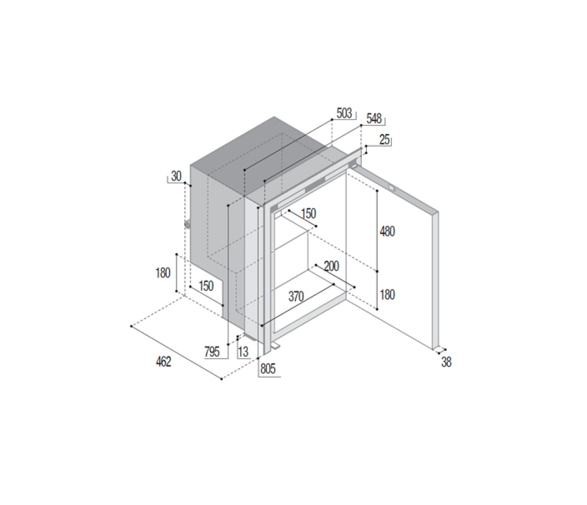 Vitrifrigo Frigorifico/Congelador C85iAX