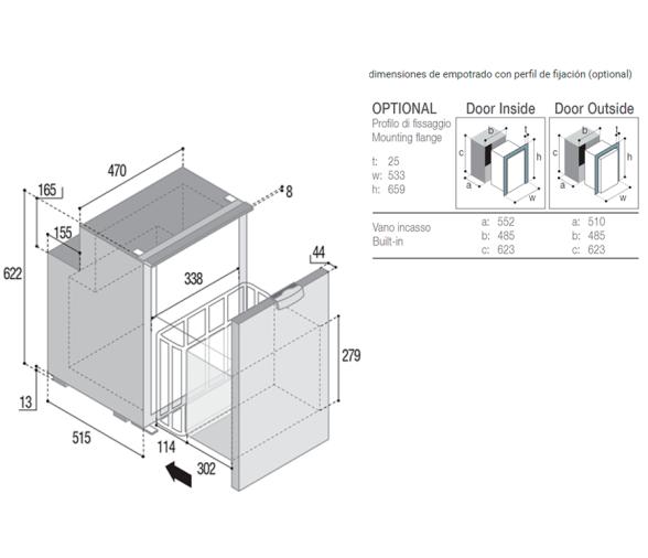 Vitrifrigo Frigorifico con Cajon C90DW