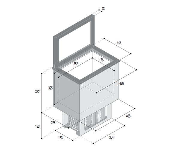 Vitrifrigo Frigorifico/Congelador Baúl TL20RF