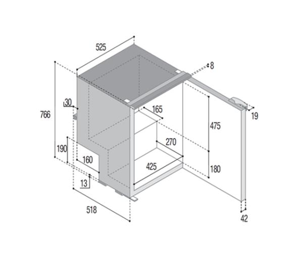 Vitrifrigo Frigorifico/ Congelador C115i CHR
