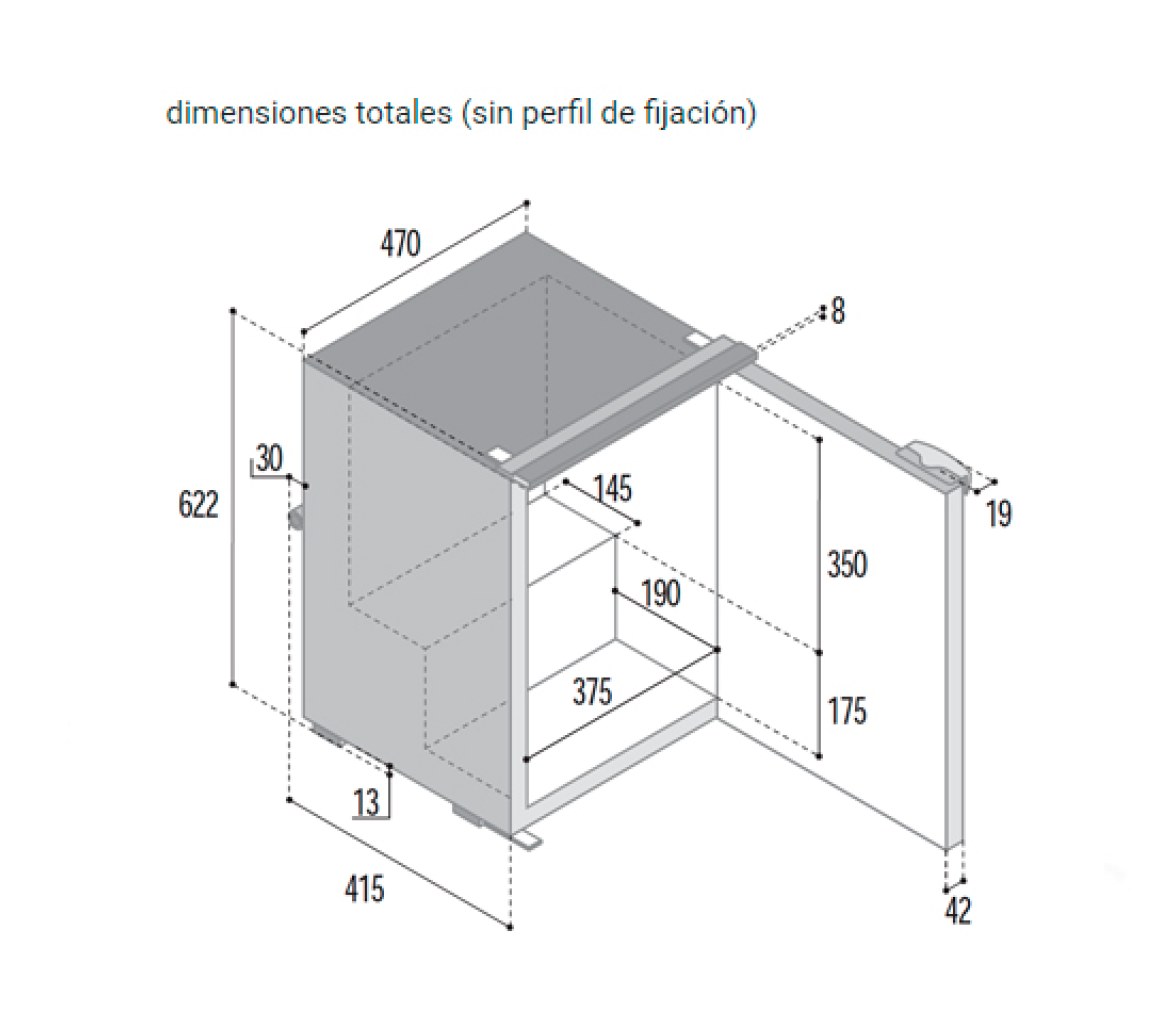 Vitrifrigo Frigorifico/ Congelador C130L CHR