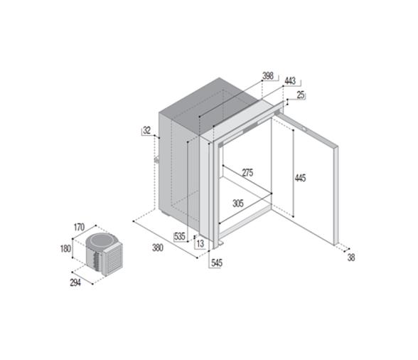 Vitrifrigo Frigorifico/ Congelador C42LX