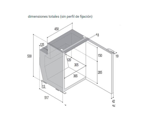 Vitrifrigo Frigorifico/ Congelador C62i CHR