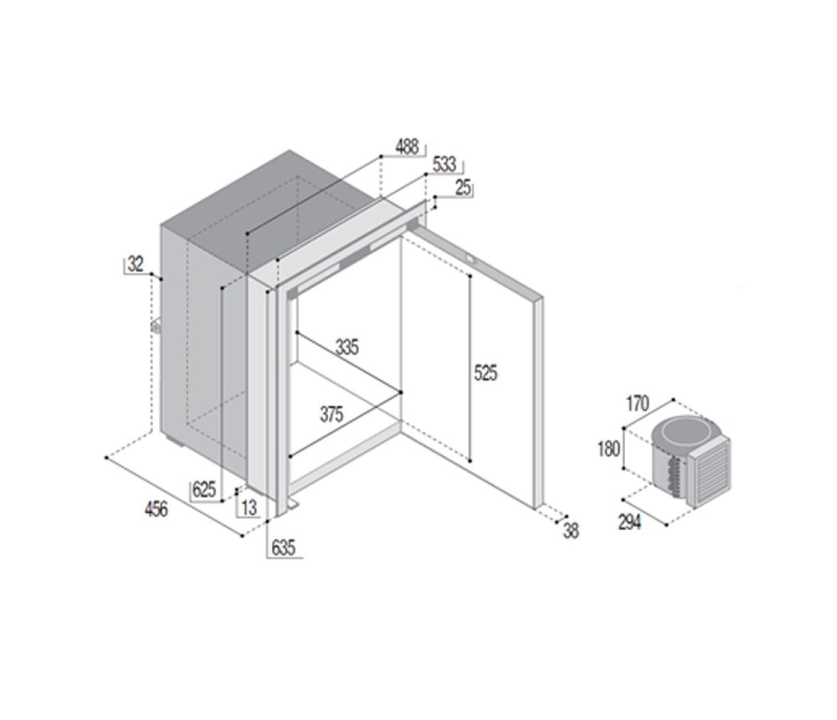 Vitrifrigo Frigorífico/ Congelador C75ALX