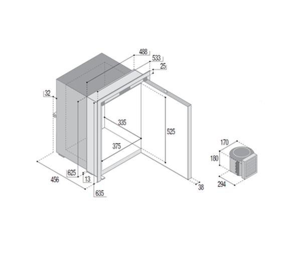 Vitrifrigo Frigorífico/ Congelador C75ALX