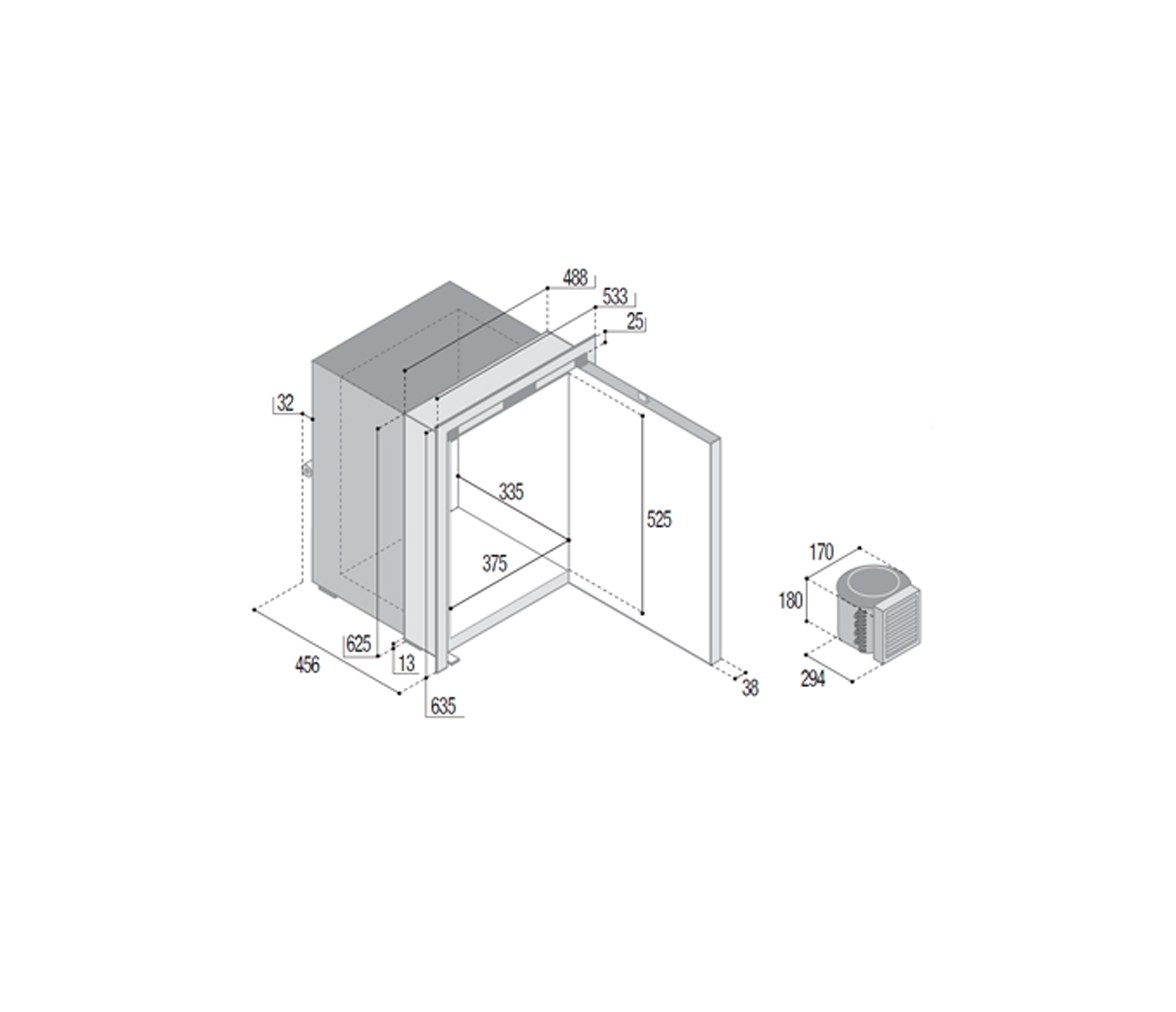 Vitrifrigo Frigorífico/ Congelador C75LX RFX
