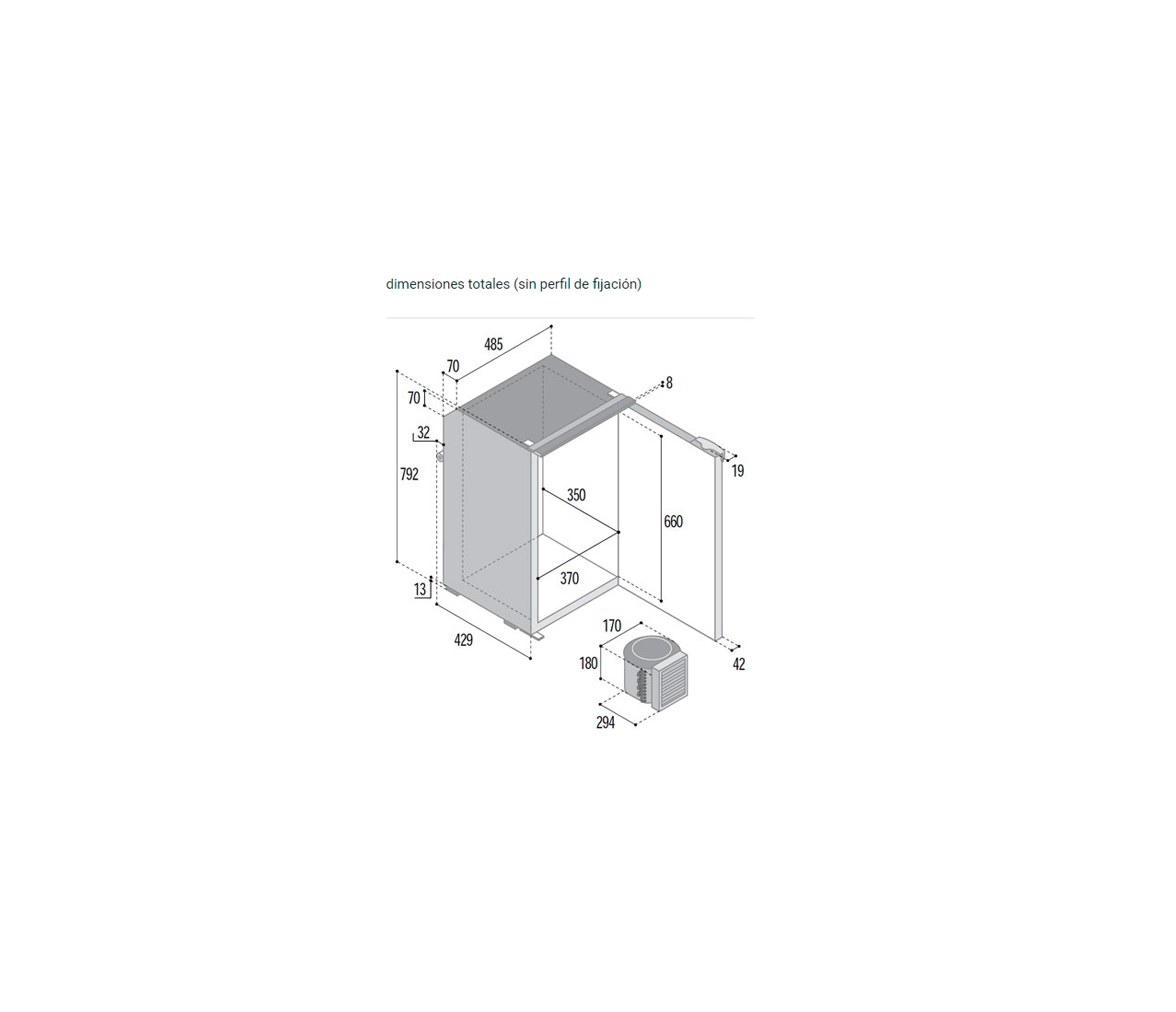 Vitrifrigo Frigorifico/ Congelador C95L CHR