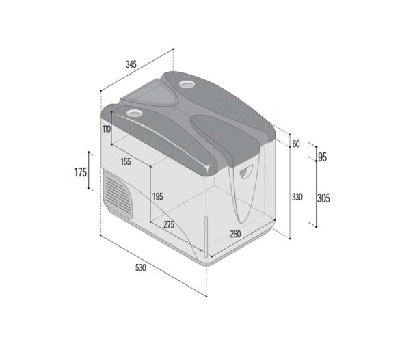 Vitrifrigo Frigorífico/Congelador Portátil C29D