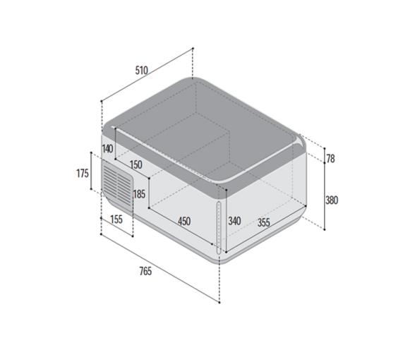 Vitrifrigo Frigorífico/Congelador Portátil C65L