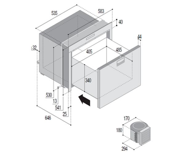 Vitrifrigo Frigorifico DW100 OCX2