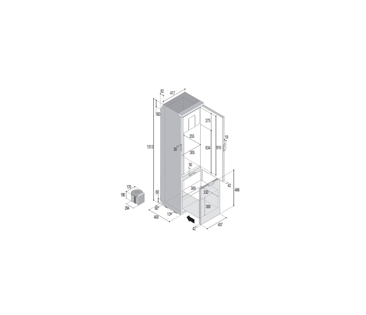 Vitrifrigo Frigorífico SLIM150