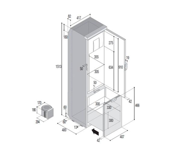 Vitrifrigo Frigorífico SLIM150