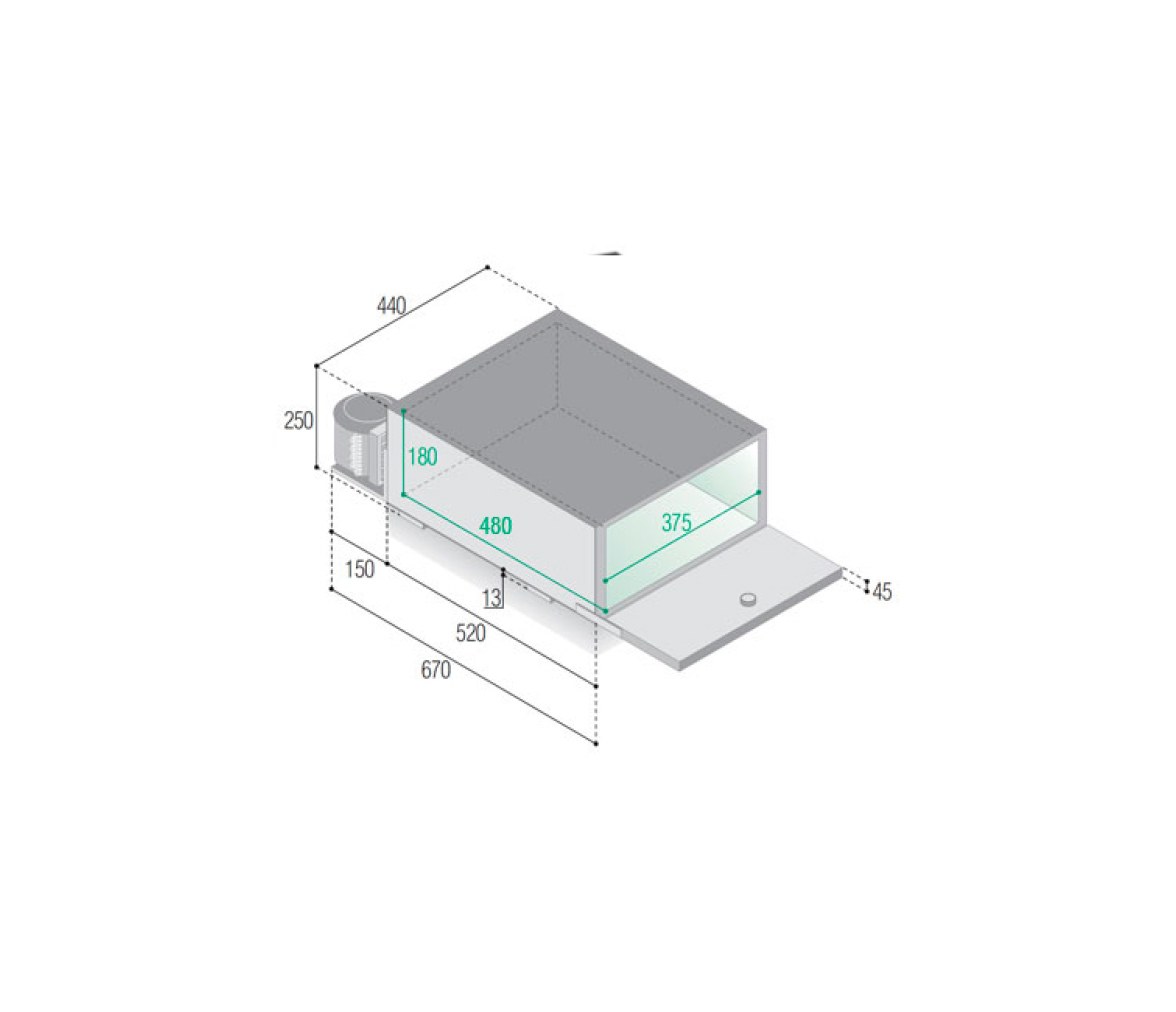 Vitrifrigo Nevera/congelador para cabina BRK35PX