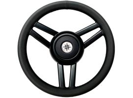 Volante Completo en Cuero Negro 3 Radios 350 mm