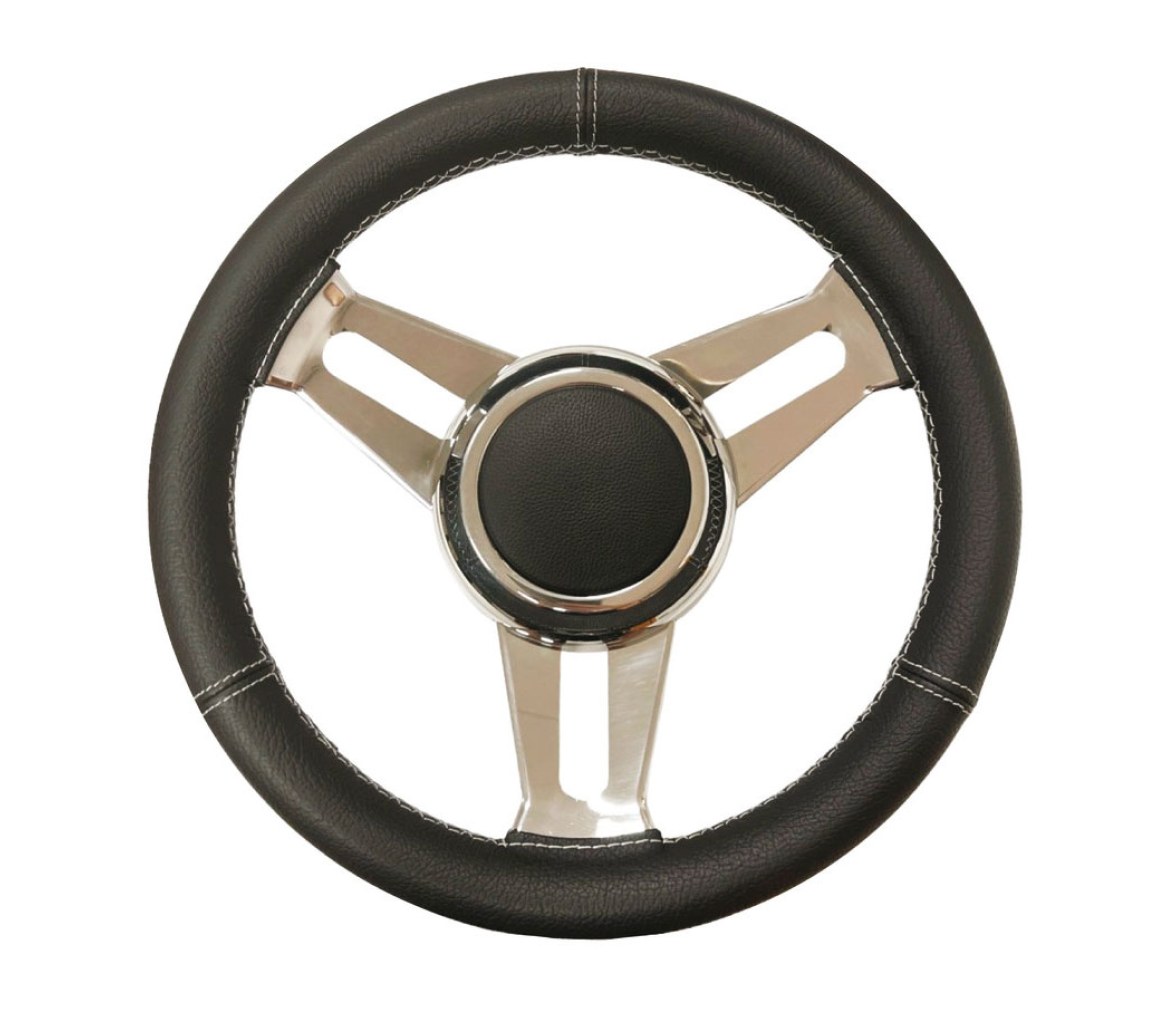 Volante Cuero Negro 3 Radios 350 mm