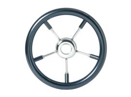 Volante Diametro 350 mm Carbon con Radio de Acero Inox