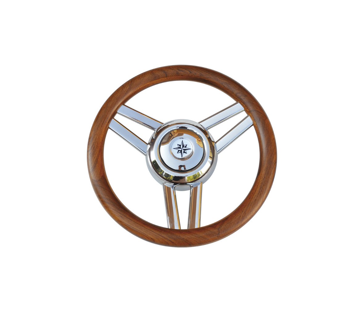 Magnifico Wheel 350 mm 3 Spokes Teak Matt Finish